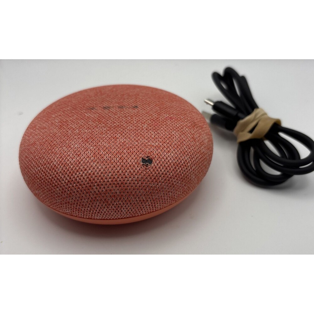 Google Home Mini Smart Speaker Orange A4RHOA Assistant Bluetooth Tested